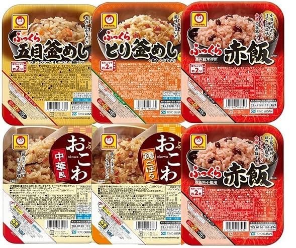 Amazon | レトルト ご飯 5種の味 セット 赤飯 釜めし おこわ 6食